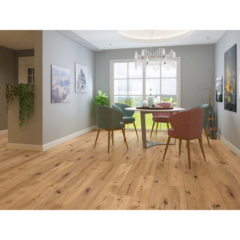 Esszimmer mit Designboden NEO 2.0 Refined Oak