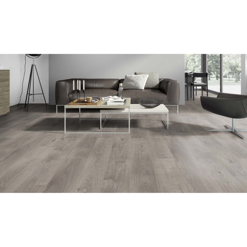 Laminat 'Savanne' Eiche Arlington dunkelbraun 7 mm