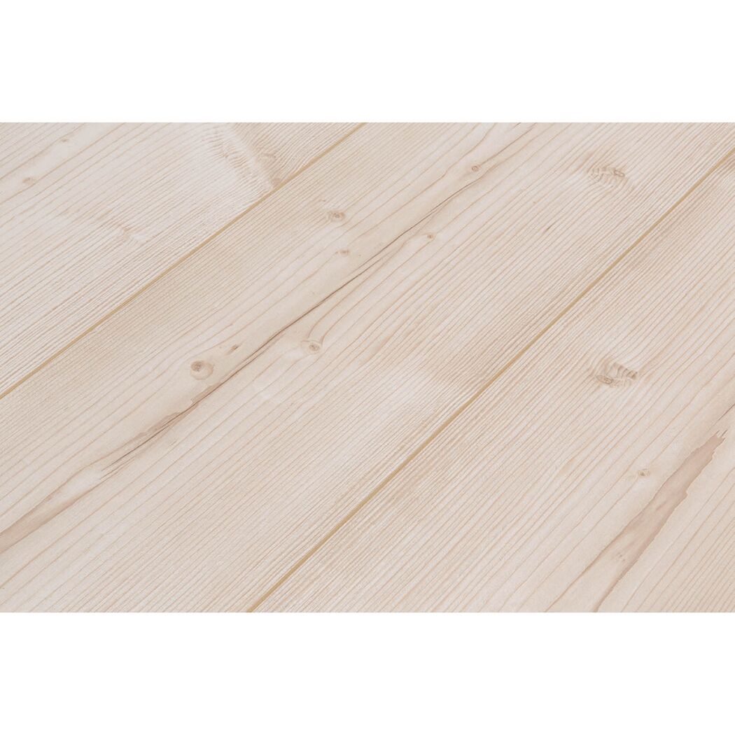 Helle Holzstruktur des Laminats Pinie weiss