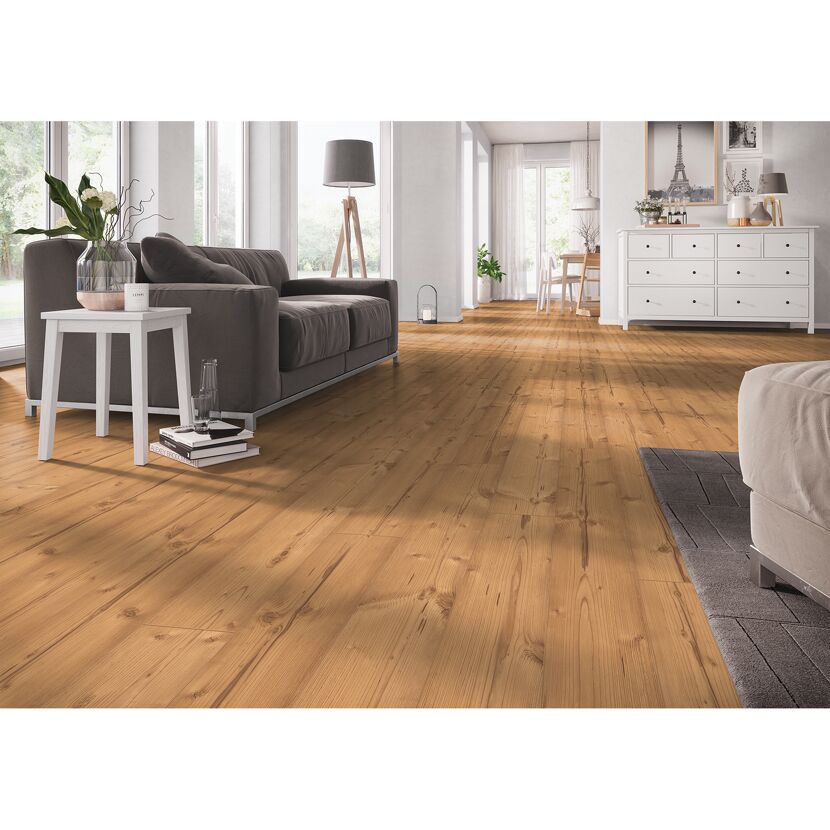 Laminat 'Neutral' Pinie braun 8 mm