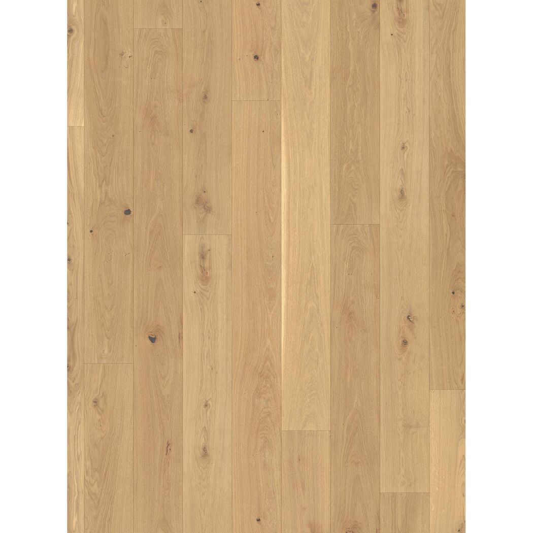 Nahaufnahme von Parkett Basic 11-5 Eiche weiss Naturöl
