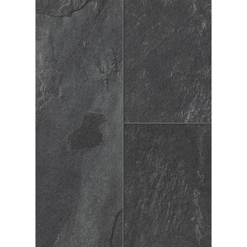 Dunkelgraue Bodenfliesen aus Ölschiefer