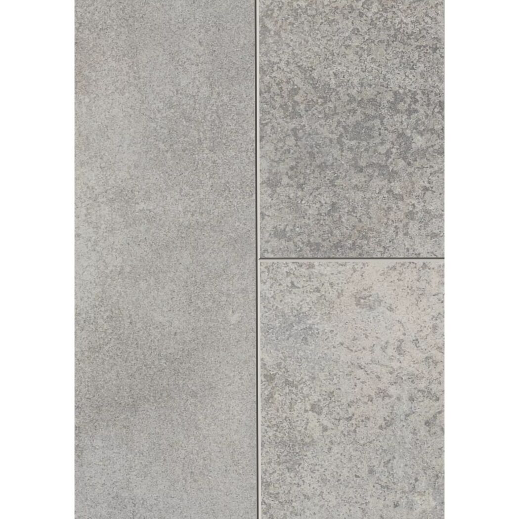 Graue Laminatfliesen in Zementoptik