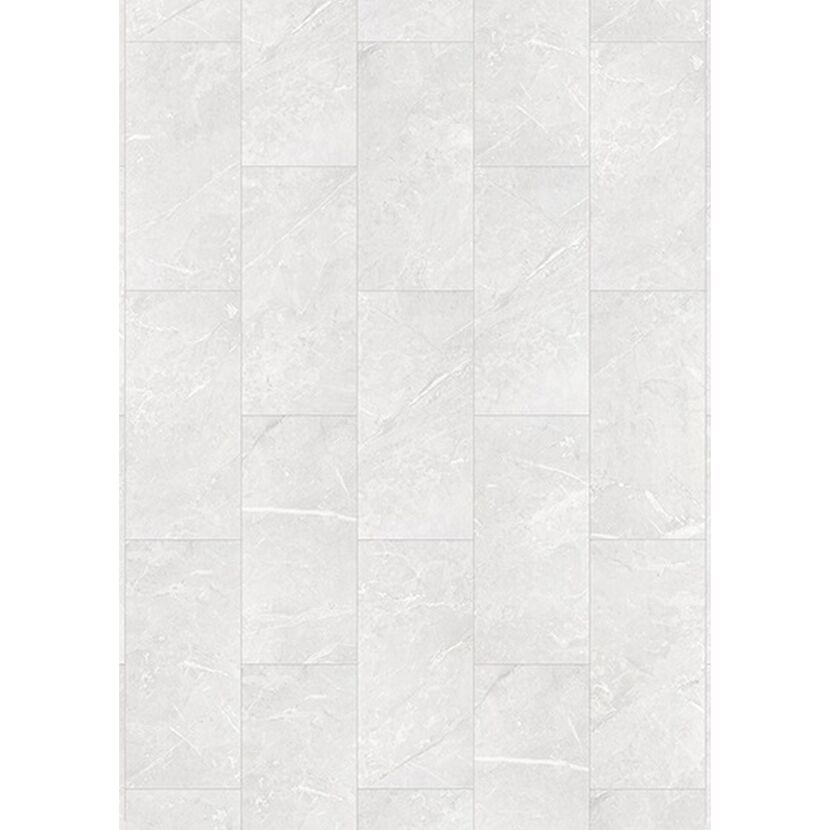 Weißes Laminat in Fliesenoptik