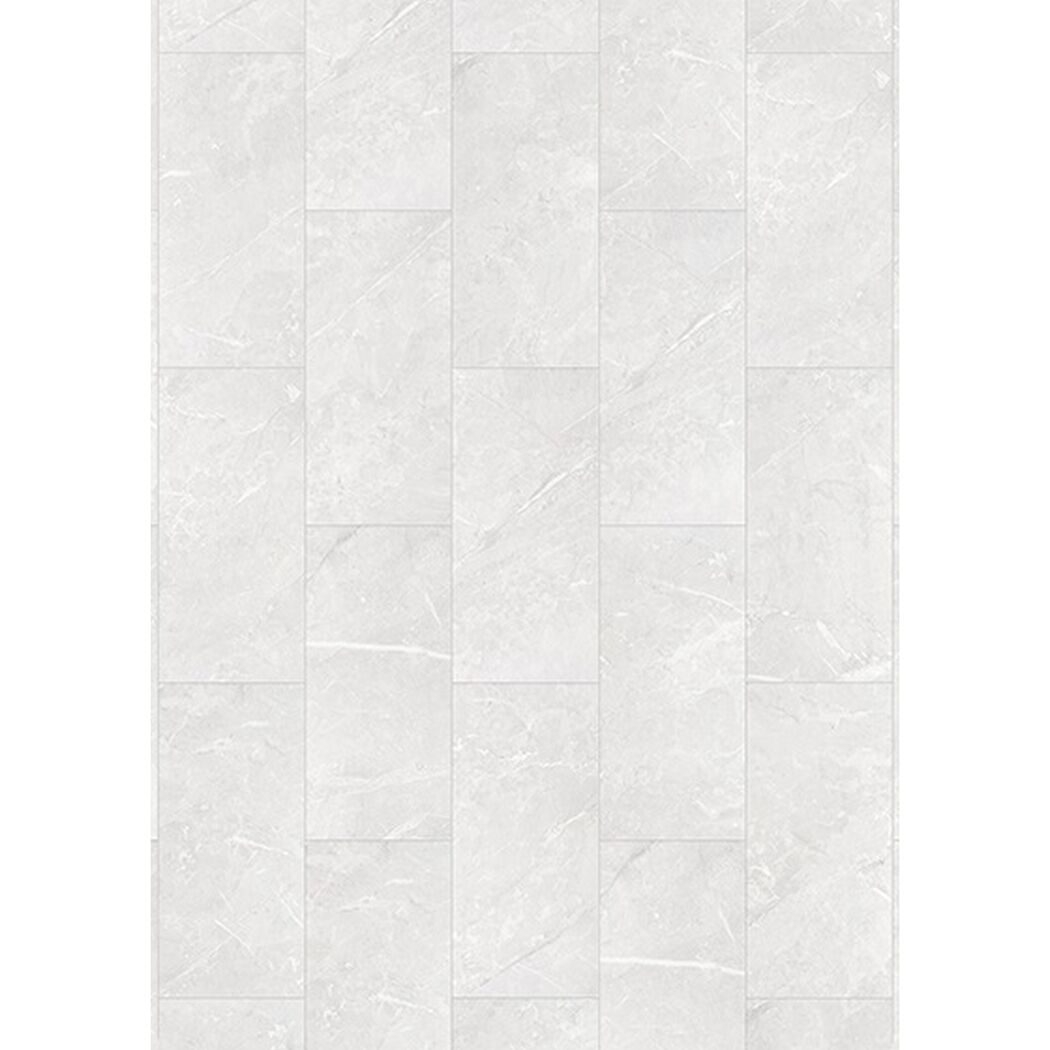 Weißes Laminat in Fliesenoptik