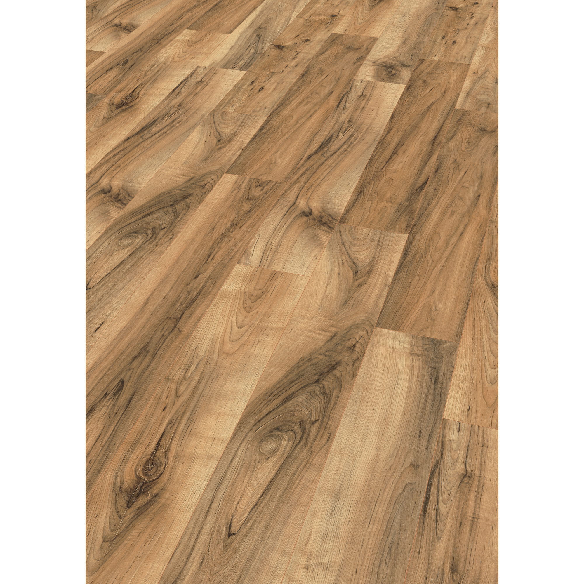 EGGER Laminat Perganti Nussbaum braun, 8mm, 1,995m², authentische Holzoptik, Wasserresistent & feuchtraumgeeignet
