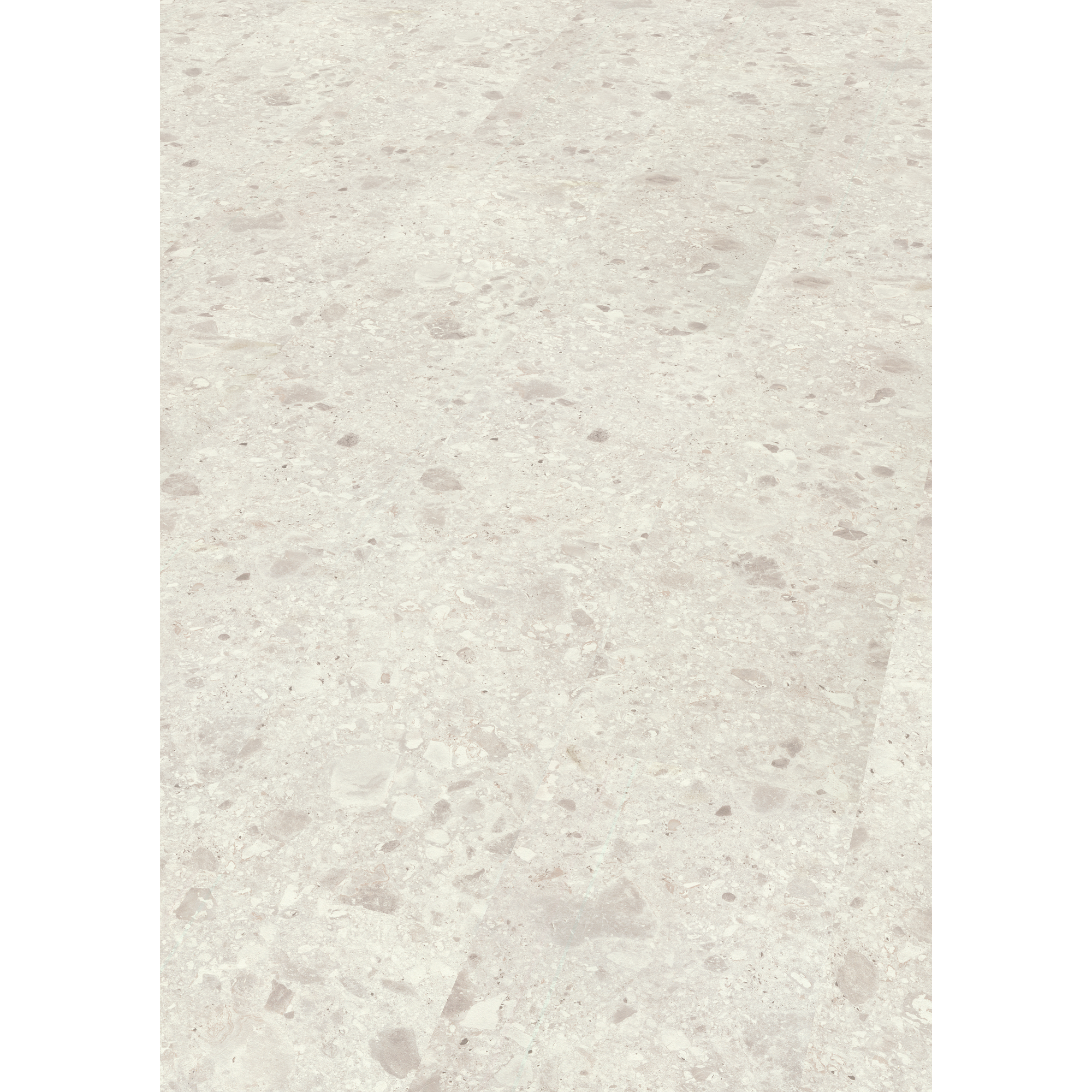 EGGER Laminat Triestino Terrazzo weiss, 8mm, 2,535m², authentische Steinoptik, universell einsetzbar