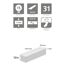 Laminat Classic 7 mm Eiche hellgrau, 10 Dielen