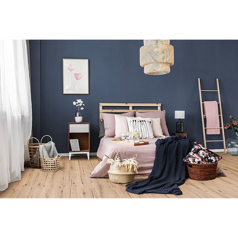 Schlafzimmer mit HydroClick Graueiche