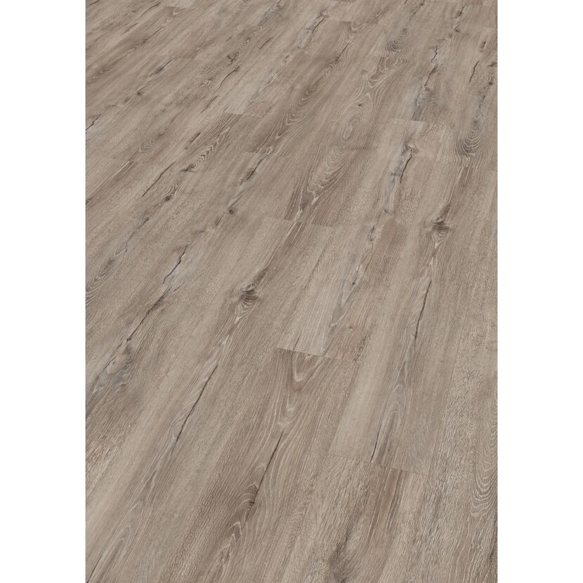 Laminat in grauer Eichenoptik