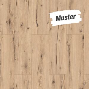 Handmuster zum Laminat 'HydroClick' Graueiche 9 mm