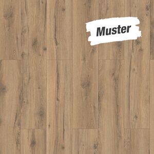 Handmuster zum Laminat 'HydroClick' Taupeiche 9 mm