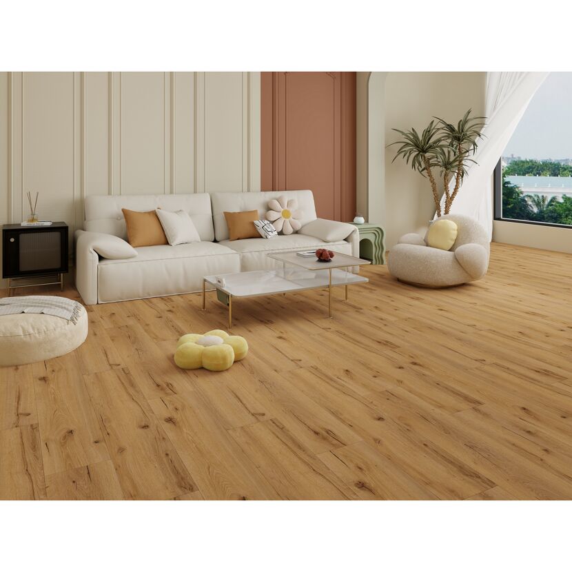 Vinylboden 'Brisbane' Eiche natur braun 4 mm