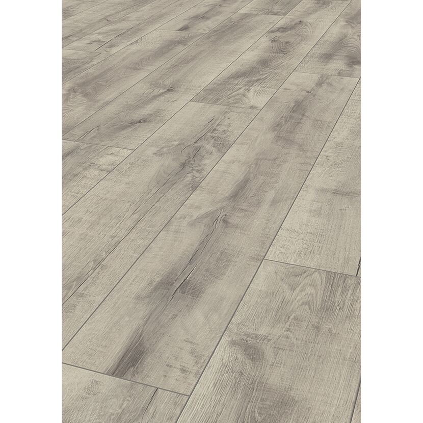 Grauer Laminatboden