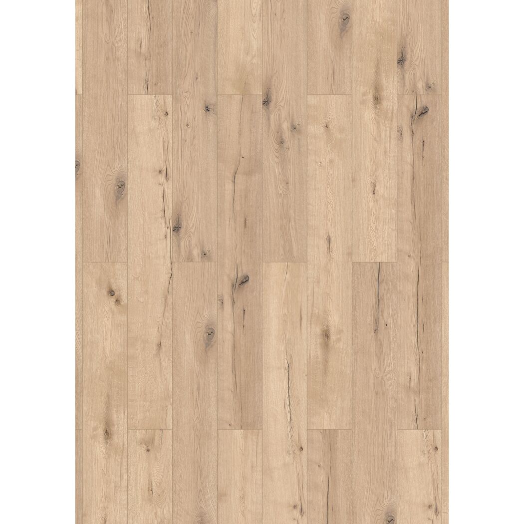 Vinylboden 'Green Vinyl' Eiche Rustic hellbraun 4 mm