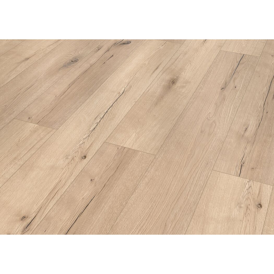 Vinylboden 'Green Vinyl' Eiche Rustic hellbraun 4 mm