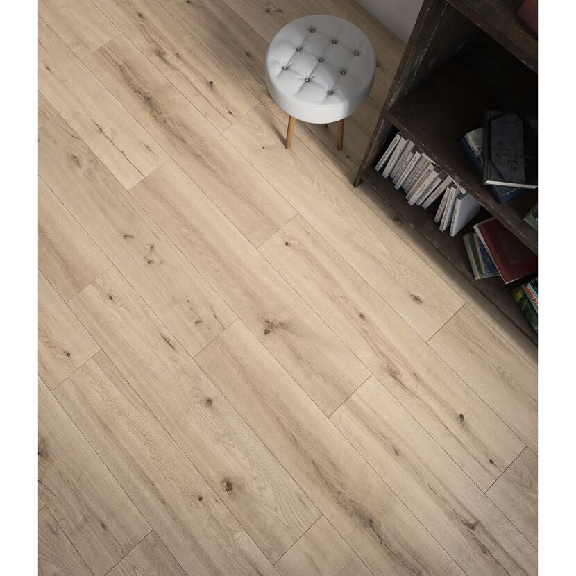 Vinylboden 'Green Vinyl' Natureiche hell naturfarben 4 mm