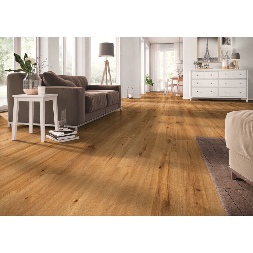 Vinylboden 'Green Vinyl' Strandeiche naturfarben 4 mm