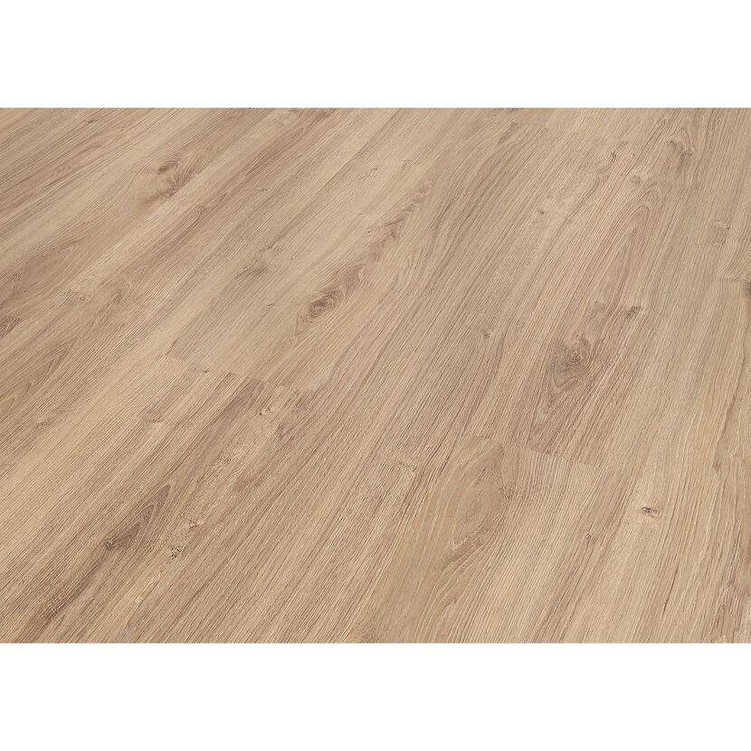 Heller Laminatboden in Holzoptik