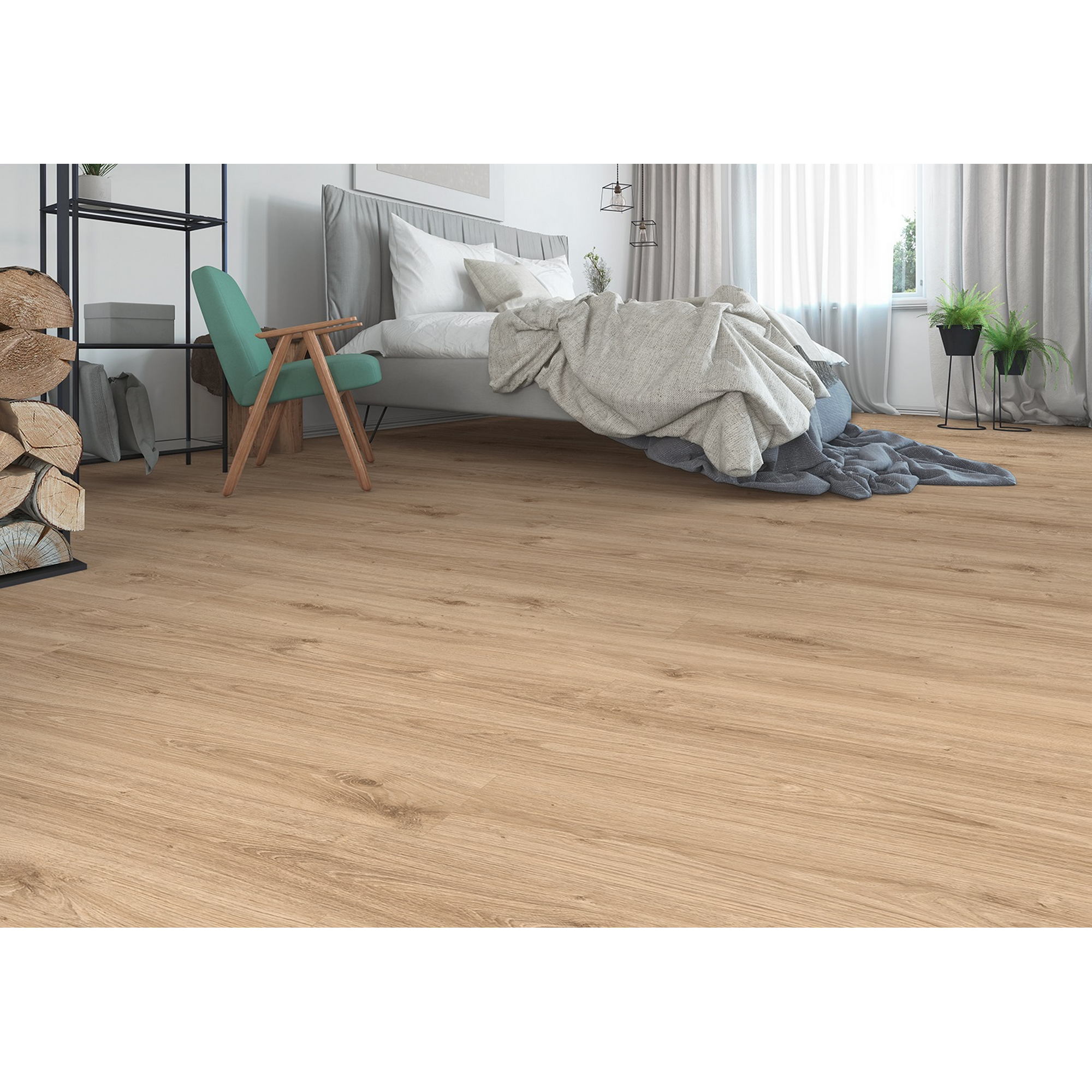 Laminat '832-0' Eiche beige hell 8 mm + product picture