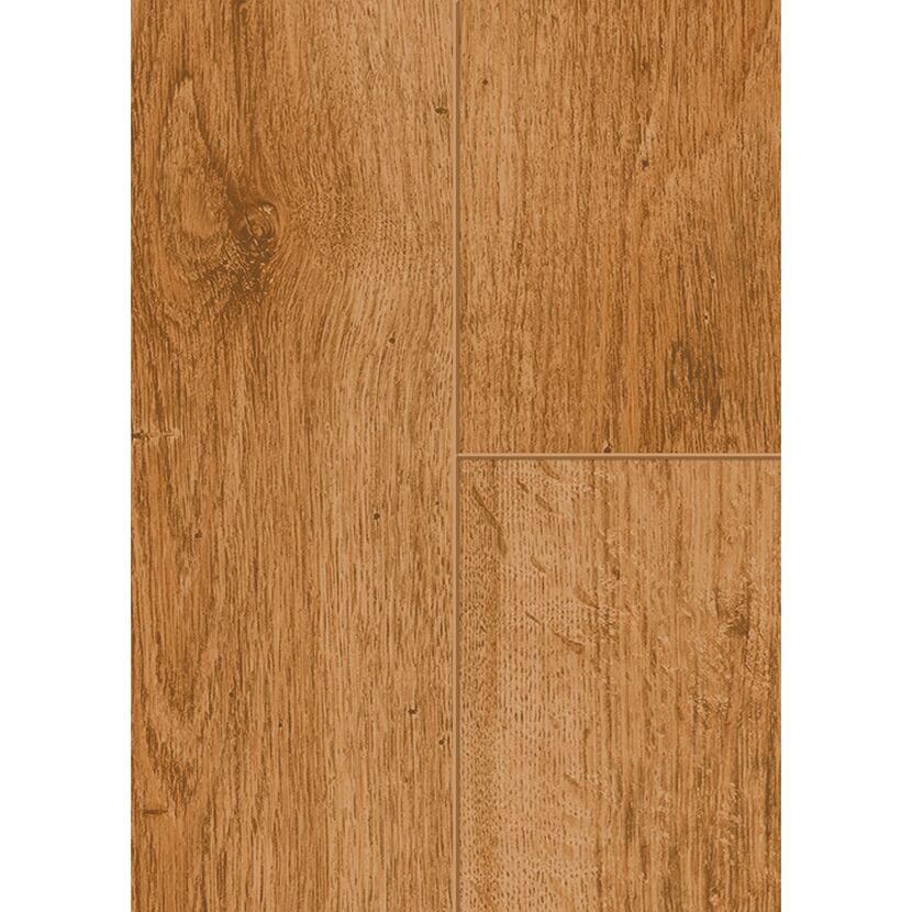 Brauner Laminatboden in Holzoptik