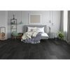 Schlafzimmer mit Laminat in Eiche Schwarz