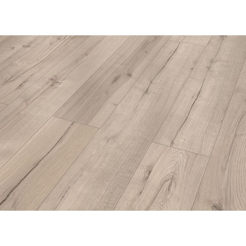 Heller Laminatboden mit Maserung