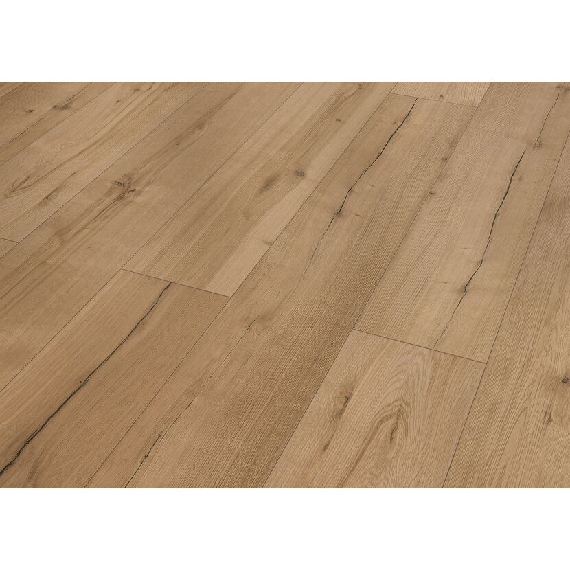Heller Laminatboden mit Maserung