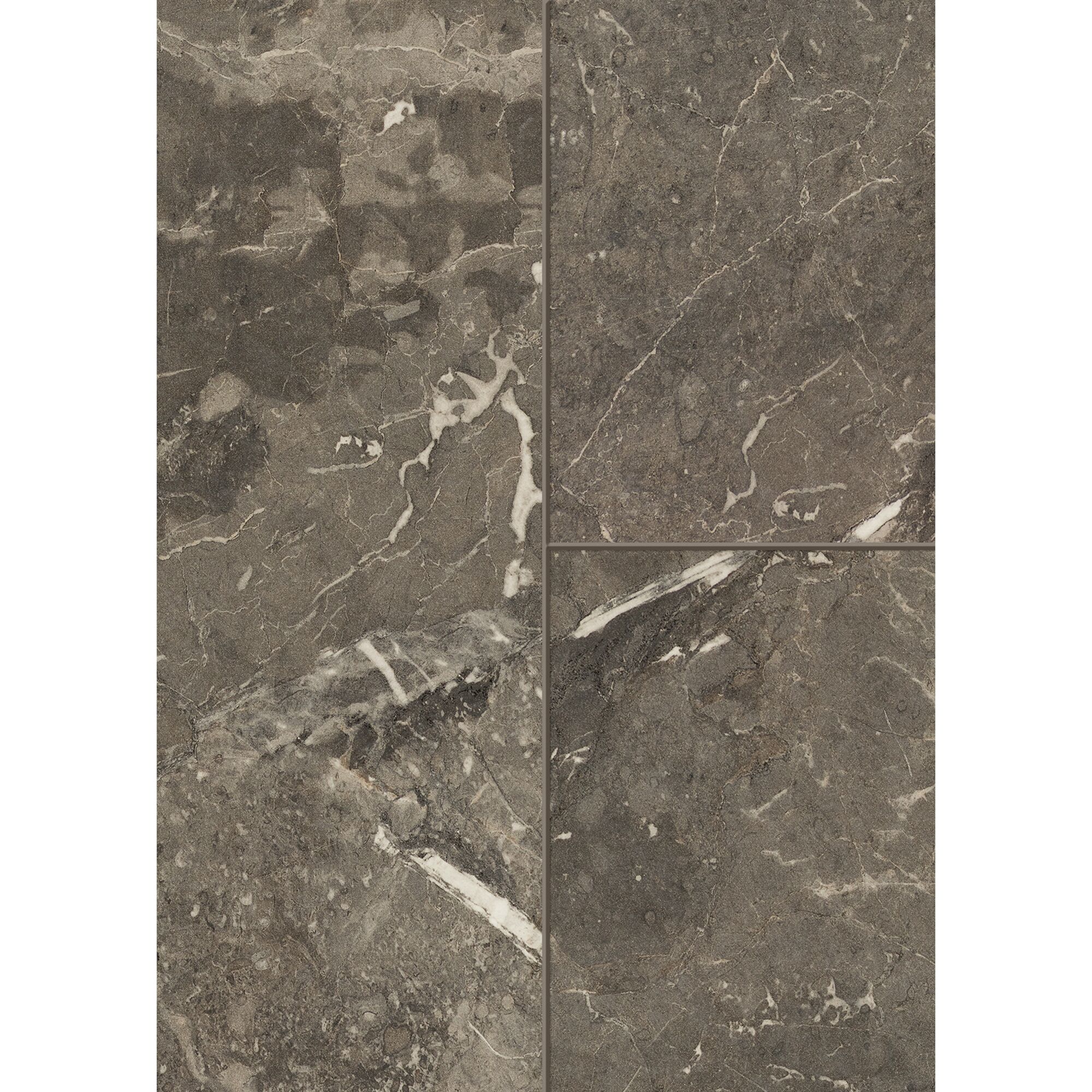 Grauer Laminatboden mit Marmoroptik