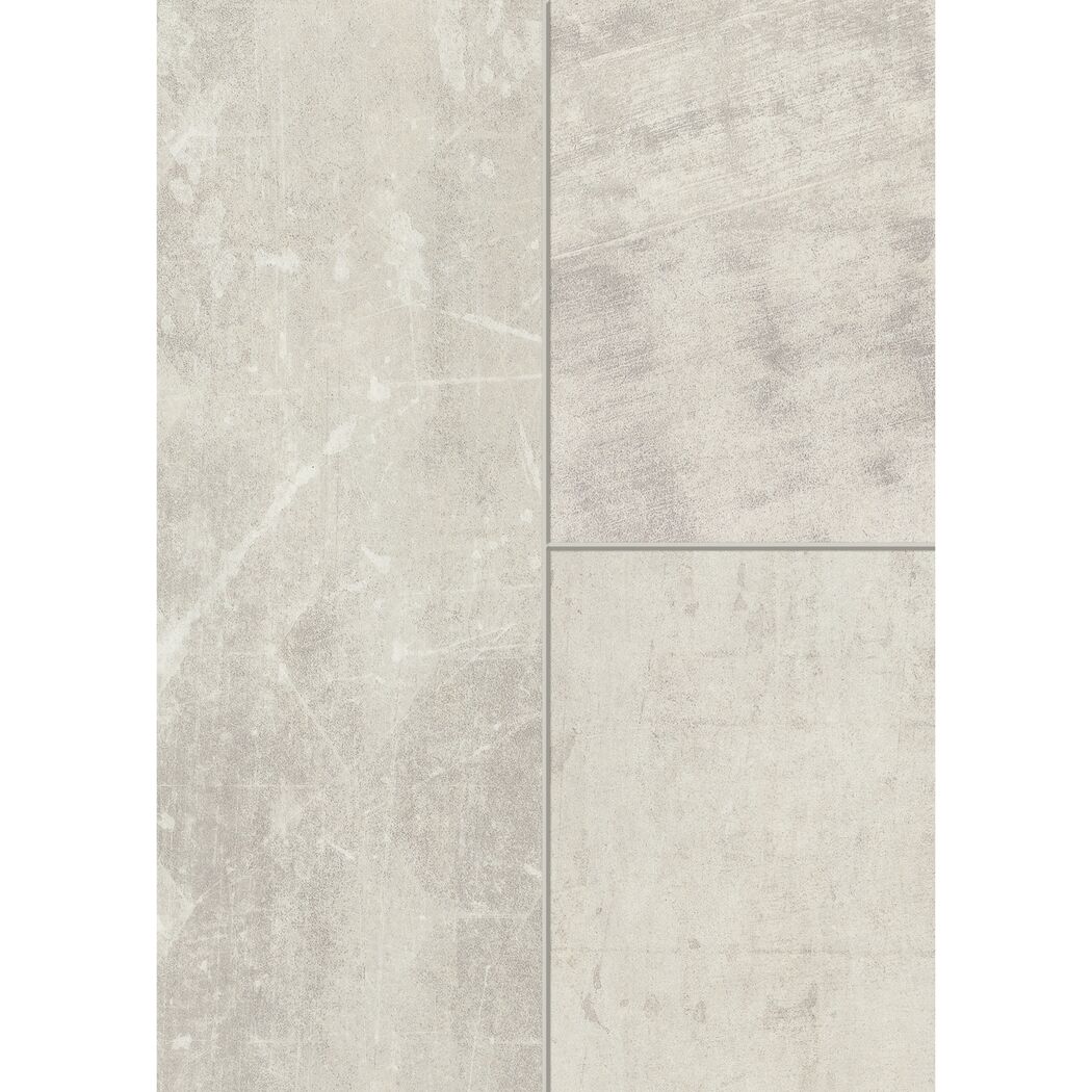 Helles Laminat mit Fliesenmuster