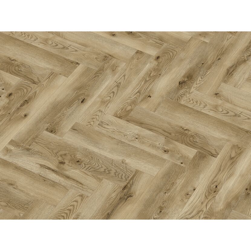 Heller Holzboden im Fischgrätmuster