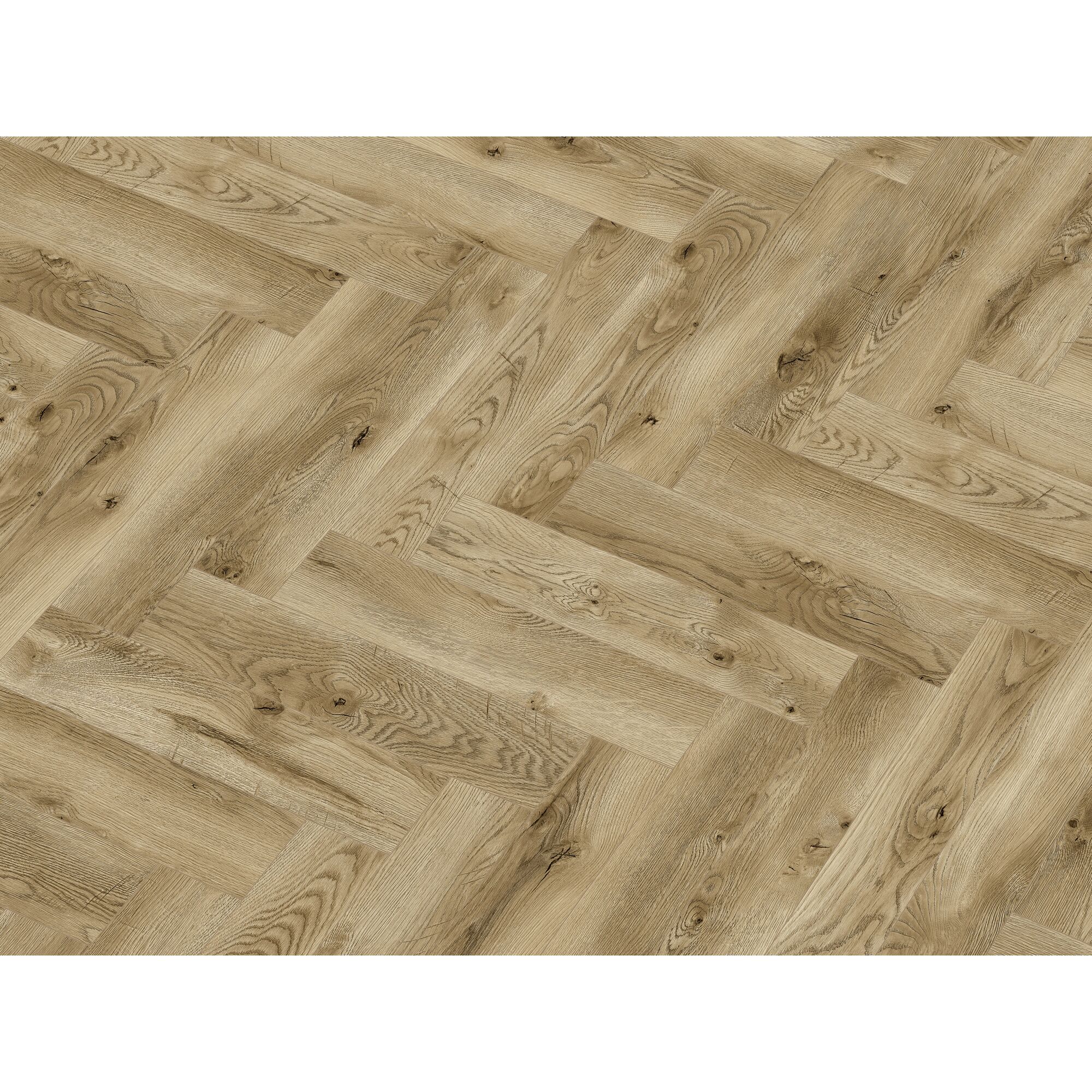 Heller Holzboden im Fischgrätmuster