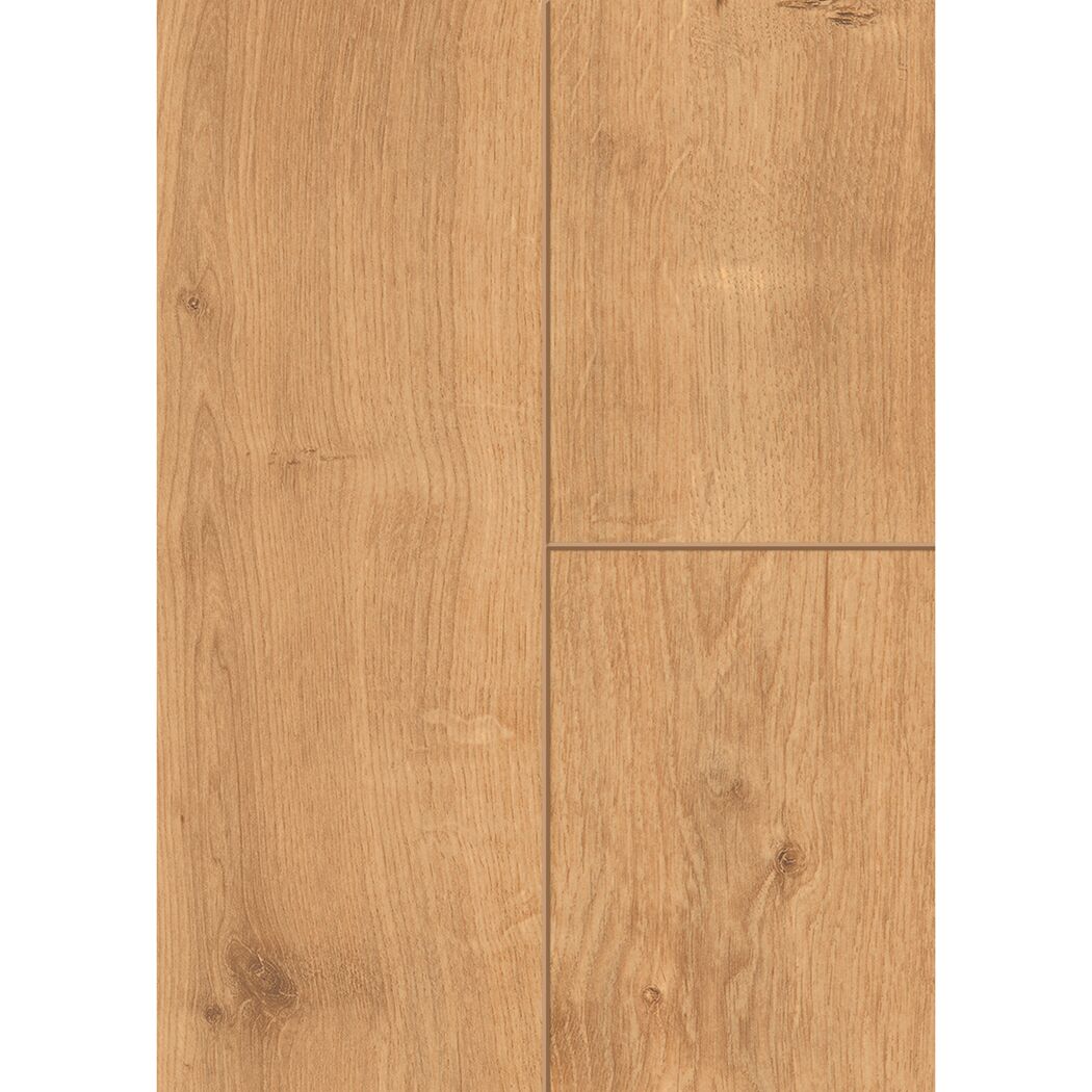 Laminat 'Mediterran XL WR' Burlington Eiche naturfarben wasserresistent 8 mm