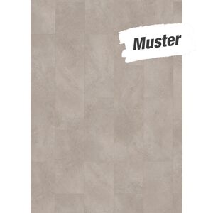Handmuster zum Laminat 'VisioGrande WR' Beton grau 8 mm
