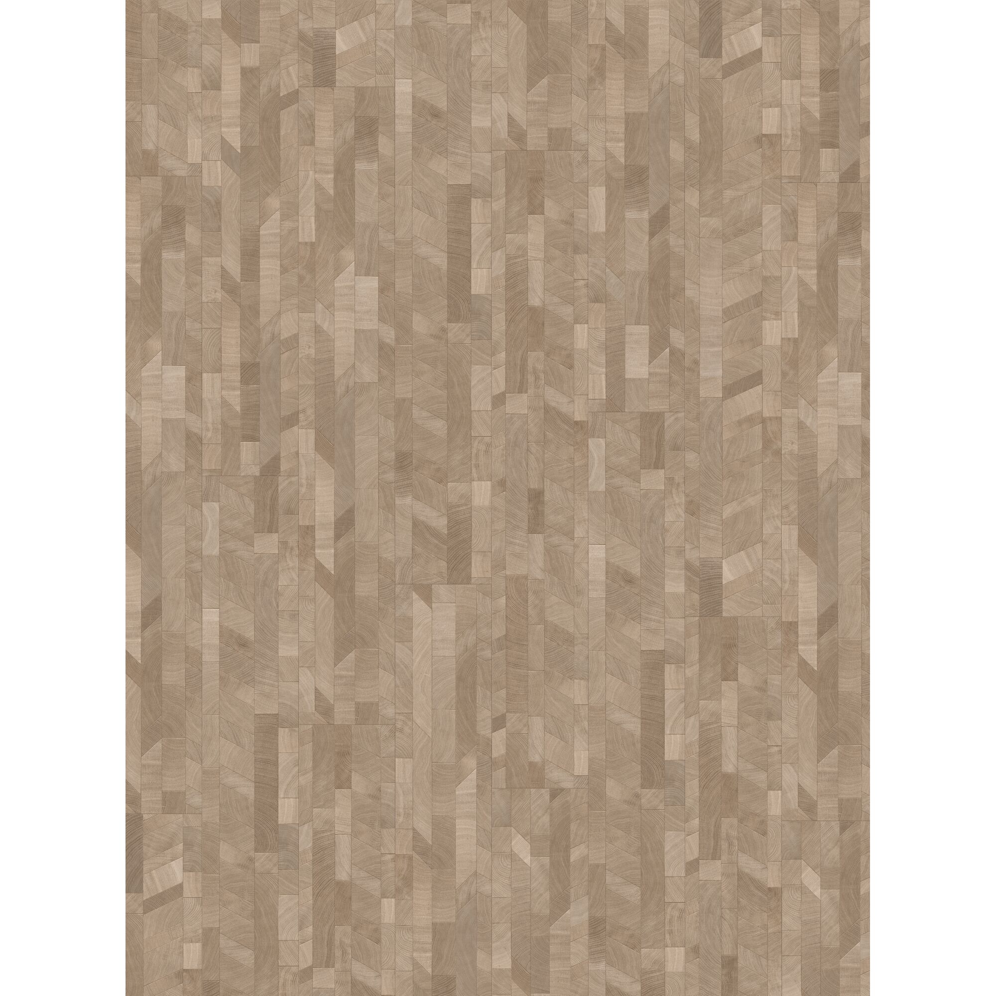 Heller Holzfußboden mit geometrischem Muster