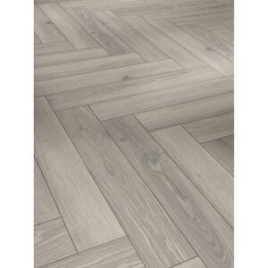 Laminat 'Trendtime 3' Eiche Studioline matt hellgrau 8 mm