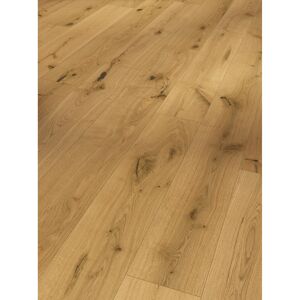 Parkett 'Basic 11-5' Eiche Chianti natur lackversiegelt matt hellbraun 11,5 mm