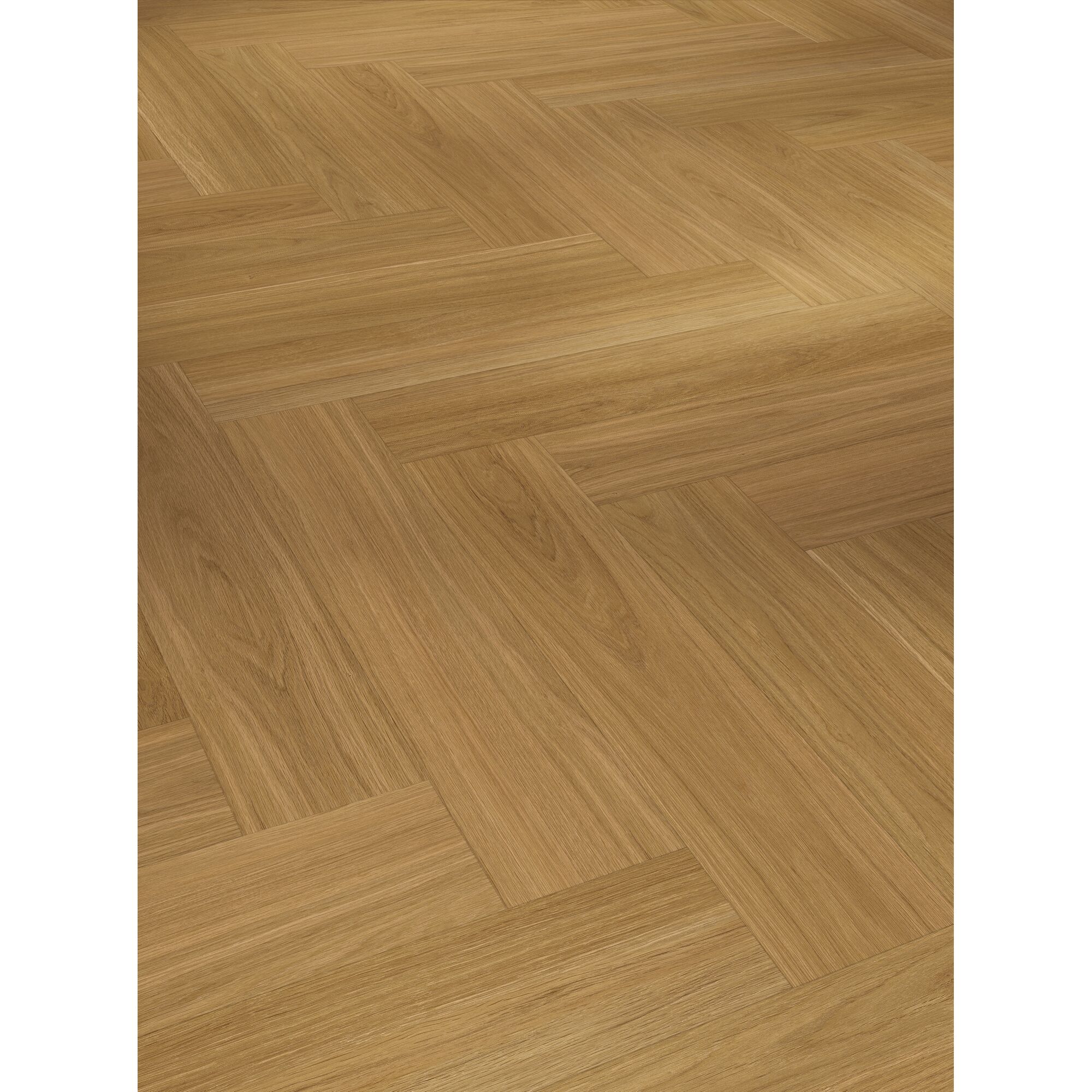 Heller Holzboden mit Fischgrätenmuster