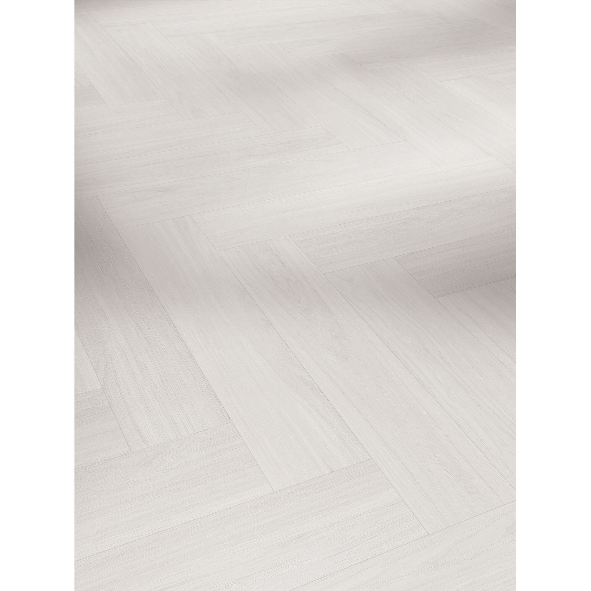 Heller Holzboden im Fischgrätmuster