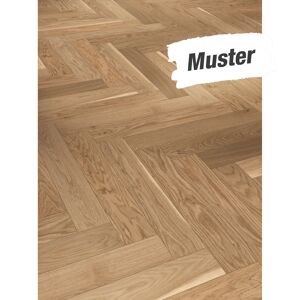 Handmuster zum Parkett 'Trendtime 3 Living' Eiche cream lackversiegelt matt hellbraun 10,5 mm