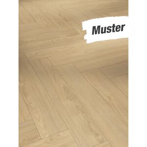 Handmuster zum Laminat 'Trendtime 3' Eiche Mont Blanc geschliffen Matte Holz hellbraun 8 mm