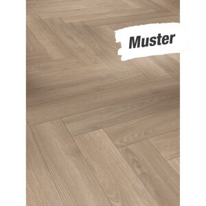 Handmuster zum Laminat 'Trendtime 3' Eiche Skyline matt grau 8 mm