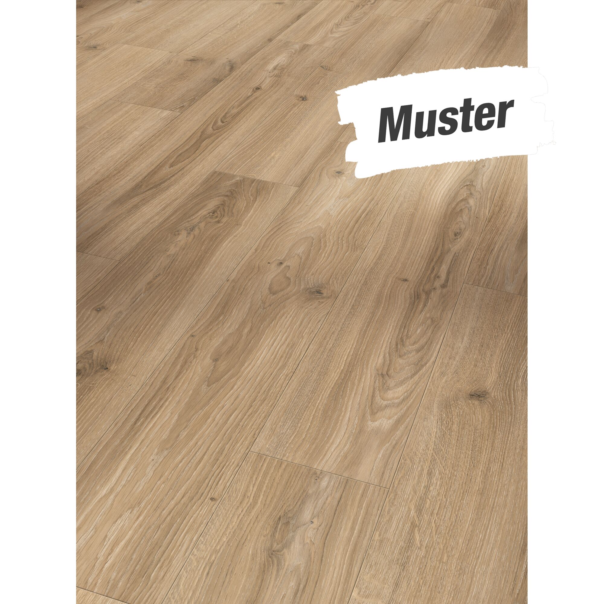 Laminatboden Eiche beige