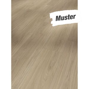 Handmuster zum Vinylboden 'Basic 5.3' Eiche Oxford geschliffen seidenmatt hellbraun 5,3 mm
