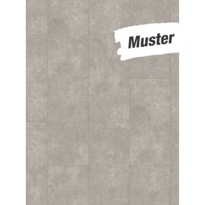 Handmuster zum Vinylboden 'Modular ONE' Stein Atlas hellgrau 8 mm