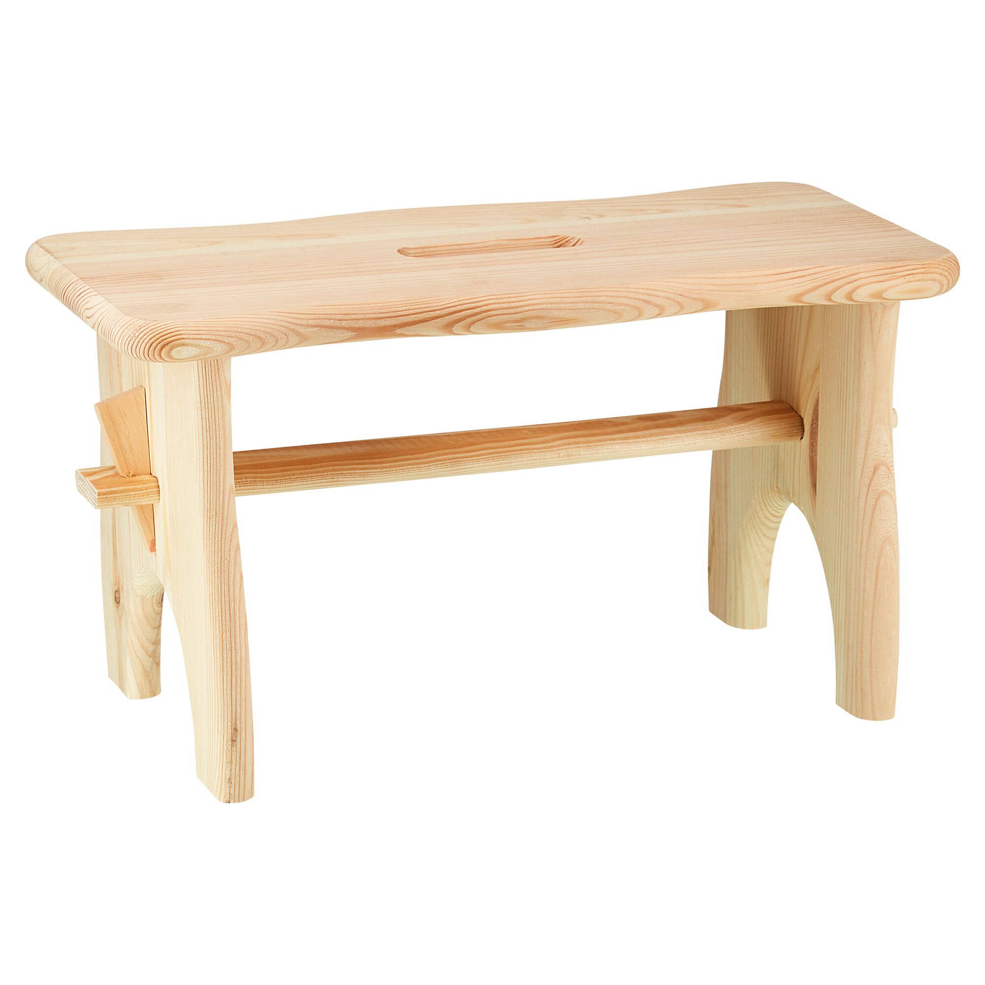 Kleiner Holzschemel aus Kiefernholz