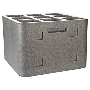 Weinlagerstein "Cube" Styropor grau