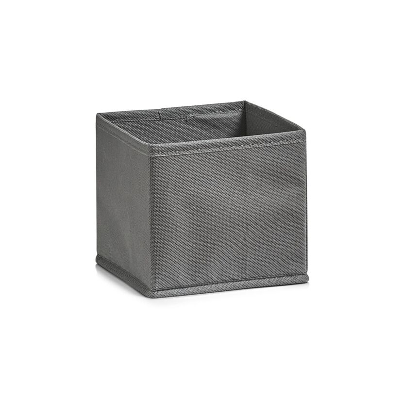 Graue Stoff-Aufbewahrungsbox