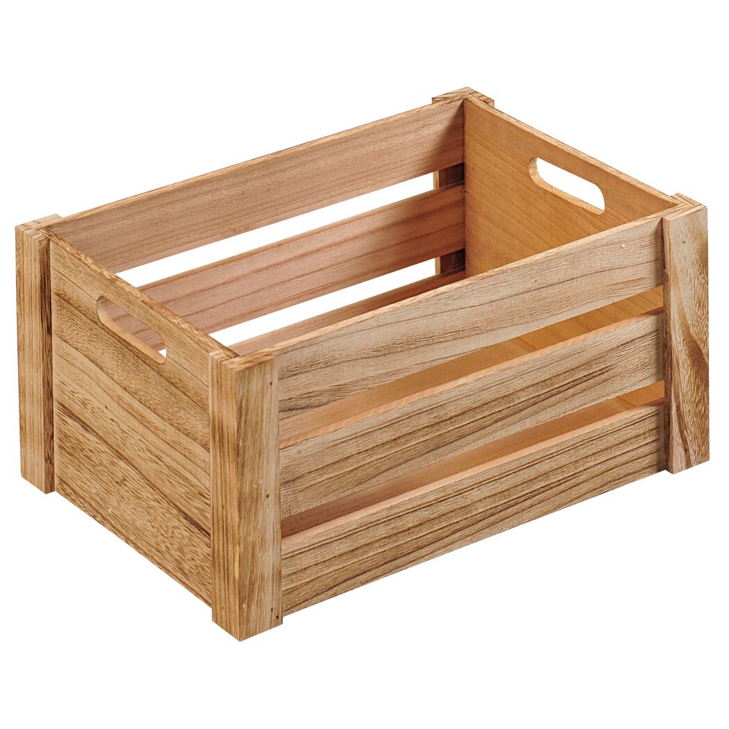 Leere Holzkiste