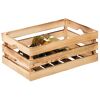 Holzkiste Kiefer FSC® geflammt  58,5 x 39 x 24 cm